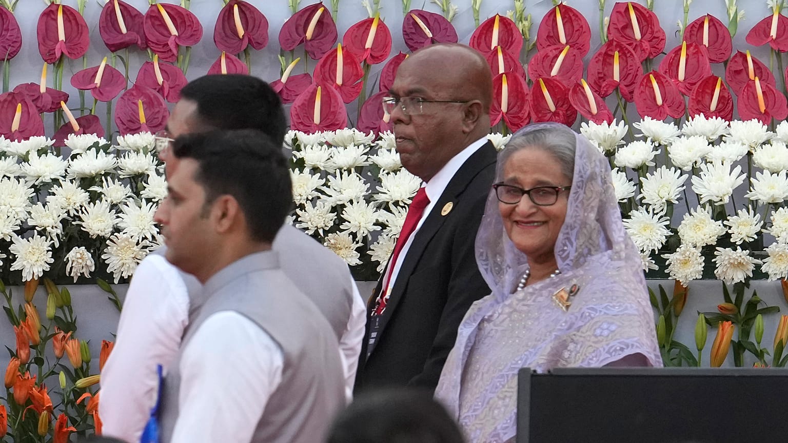 Bangladeş Başbakanı Şeyh Hasina, Hindistan Başbakanı Narendra Modi'nin yemin törenine katılmak üzere Hindistan'da. (Arşiv Fotoğraf)
