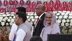 Bangladeş Başbakanı Şeyh Hasina, Hindistan Başbakanı Narendra Modi'nin yemin törenine katılmak üzere Hindistan'da. (Arşiv Fotoğraf)