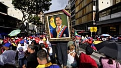 Simpatizantes del presidente Nicolás Maduro se manifiestan 