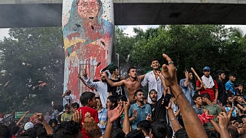Imagen de las protestas de Bangladesh