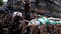 I funerali di cinque palestinesi uccisi in Cisgiordania