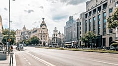 Madrid, desierta por las altas temperaturas.