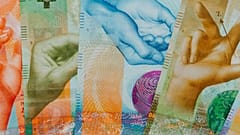 FILE: Swiss francs, close up