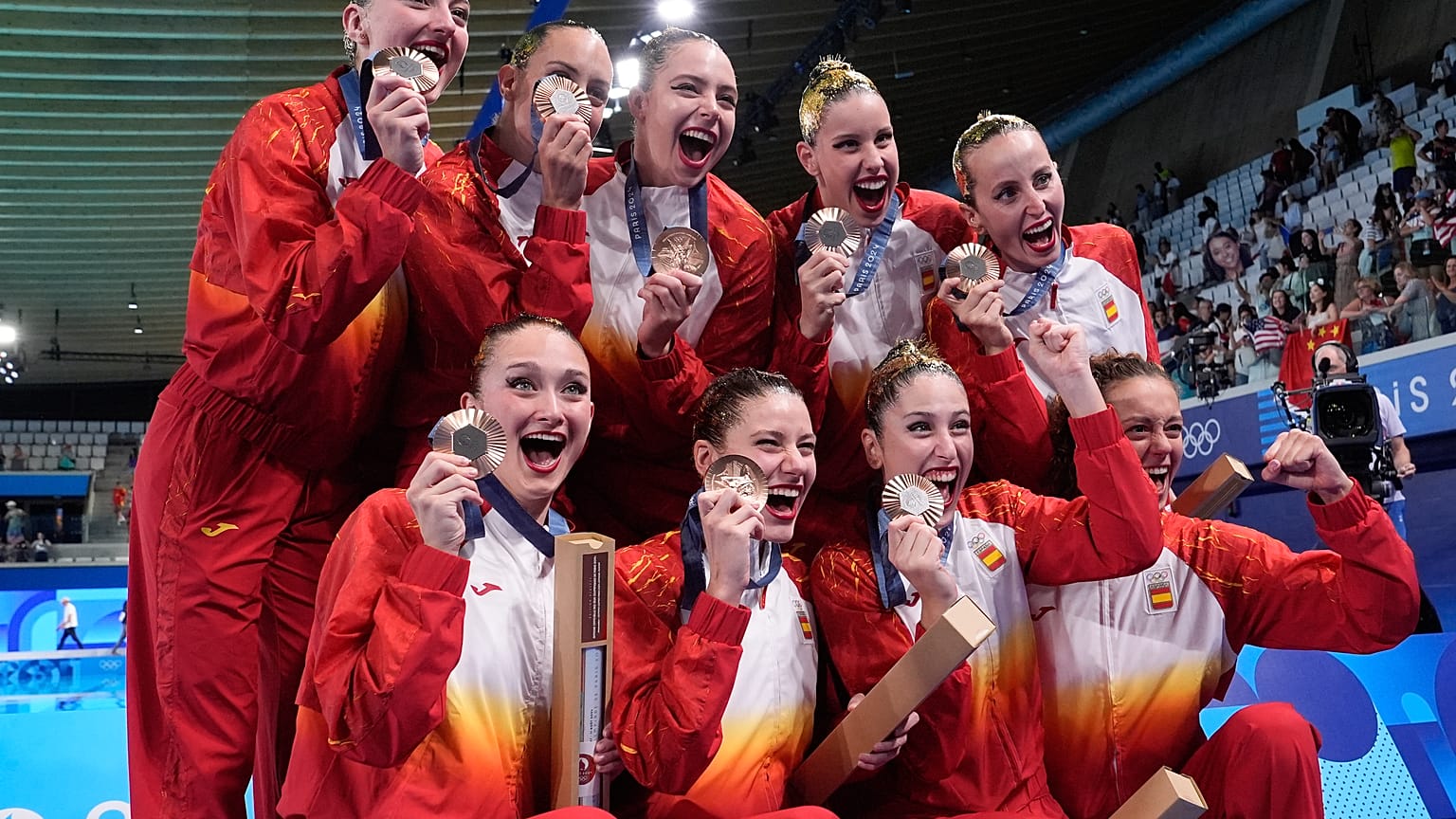 Equipo español de natación artística.