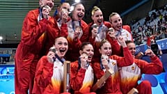 Equipo español de natación artística.