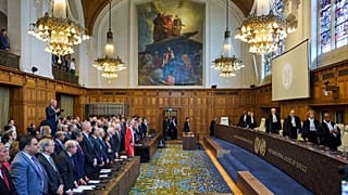 Hollanda'nın Lahey kentindeki Uluslararası Adalet Divanı, 19 Temmuz 2024.