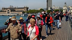 Touristen in Barcelona