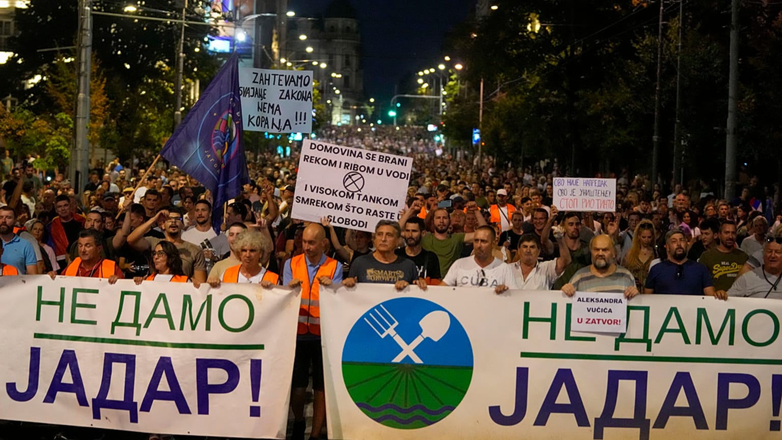 Протесты в Сербии