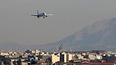 هواپیمای ایرباس بر فراز تهران