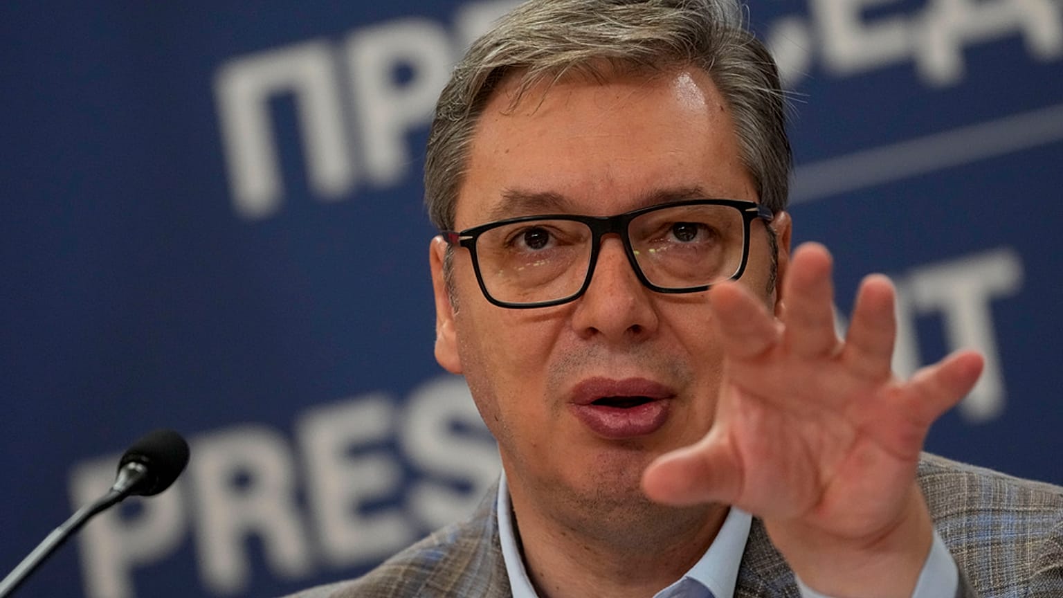 Aleksandar Vučić szerb elnök