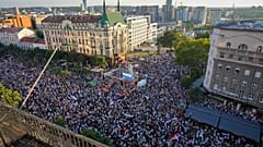 Protesta del sábado en Belgrado contra el proyecto de extracción de litio en Serbia.