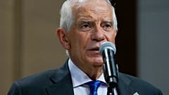 Le haut représentant de l'UE, Josep Borrell, s'exprime lors du sommet de l'OTAN à Washington en juillet.