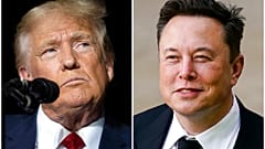 Cumhuriyetçilerin Başkan adayı Donald Trump ve Elon Musk.