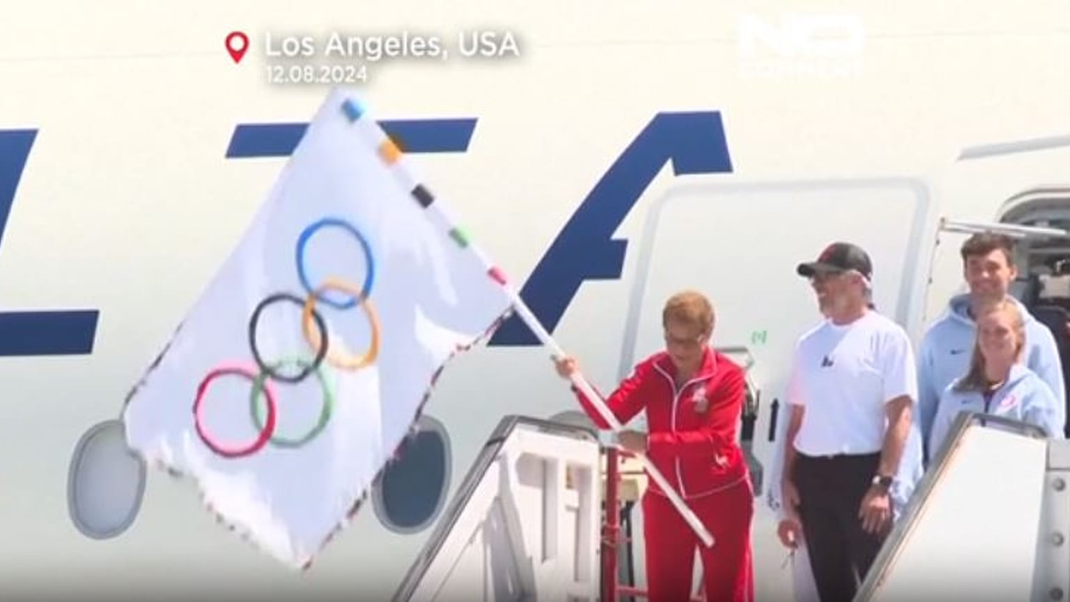 Bandeira Olímpica em Los Angeles