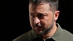 Volodymyr Zelensky à Londres, vendredi 19 juillet 2024