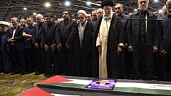 İsmail Haniye'nin Tahran'da düzenlenen cenaze töreni, 1 Ağustos 2024.