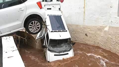 الفيضانات المفاجئة تسبب أضرارًا في جزر البليار