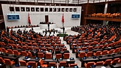  البرلمان التركي في أنقرة، تركيا، الثلاثاء، 23 كانون الثاني/يناير 2024.