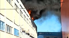 Incêndio em parque de estacionamento. Loures. Captura de Tela/EBU/RTP