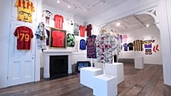 Golden Messi shirt centrepiece of football shirt art exhibition at Tottenham Stadium
