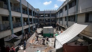 La scuola di Deir al-Balah, nella Striscia di Gaza, venerdì 16 agosto 2024