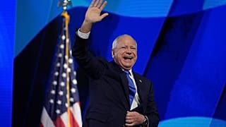 Tim Walz à Chicago lors de la convention démocrate, 21 août 2024.