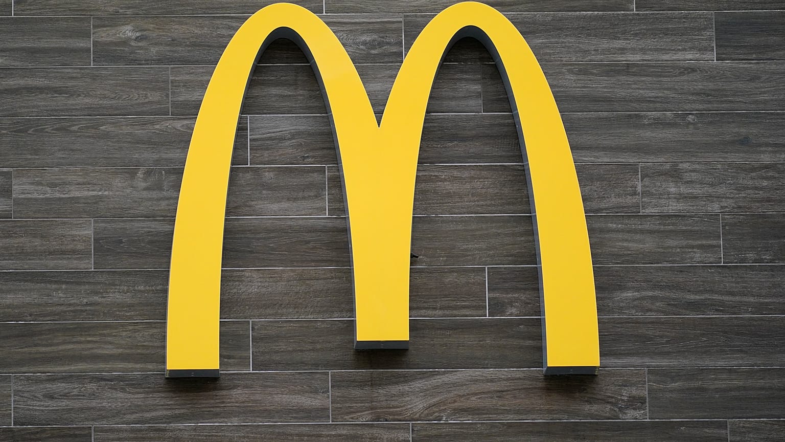 This photo shows a logo of a McDonald's restaurant in Havertown, Pa., on April 26, 2022.