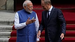 Le Premier ministre indien Narendra Modi et son homologue polonais Donald Tusk