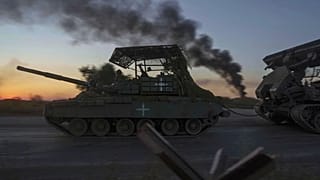 Rusya sınırındaki Sumi Oblast'ında Ukrayna ordusuna ait tank, 17 Ağustos 2024.