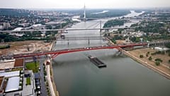 A general view of Belgrade from the top of a Belgrade Tower,