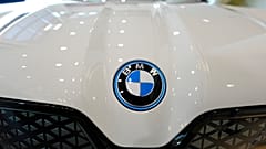 An iX electric sports-utility vehicle on display in the showroom of a BMW dealership, Colorado, US. 22 July 2024.