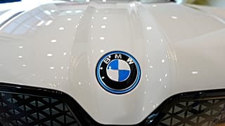 An iX electric sports-utility vehicle on display in the showroom of a BMW dealership, Colorado, US. 22 July 2024.
