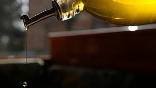 A bottle of olive oil