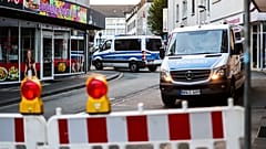 La Policía en la zona de los apuñalamientos