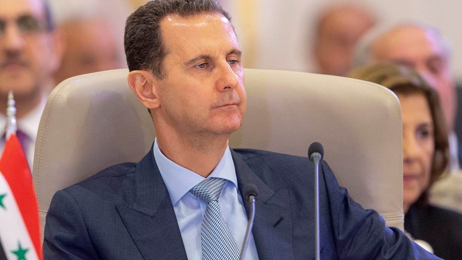 الرئيس السوري بشار الأسد يترأس عمليات الحذف خلال القمة العربية في جدة، المملكة العربية السعودية، الجمعة، 19 مايو 2023.