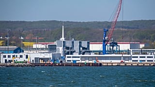 Port Mukran in Sassnitz-Mukran on the island of Ruegen, Germany
