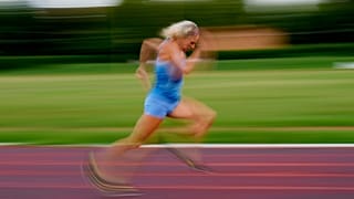 Italy's Valentina Petrillo trains in Pieve di Cento, near Bologna, Italy, 19 August 2024.