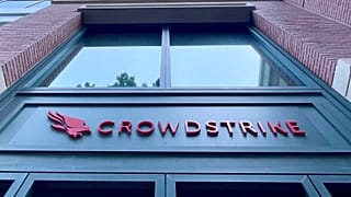 A Crowdstrike office is shown in Sunnyvale, California.
