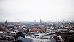 Arial view of the German federal state Bavaria capital Munich, Germany, Saturday, Nov. 12, 2022. (AP Photo/Markus Schreiber)