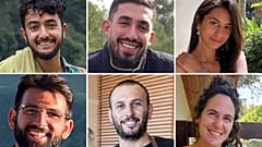 Les photos des six otages israéliens dont les corps ont été retrouvés dans la bande de Gaza.