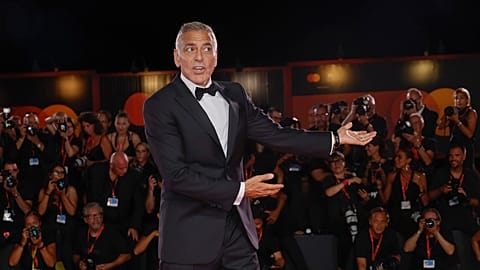 George Clooney en el Festival de Cine de Venecia. 