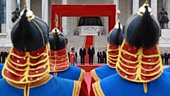 Vlagyimir Putyin orosz elnök Ukhnaagiin Khurelsukh mongol elnökkel