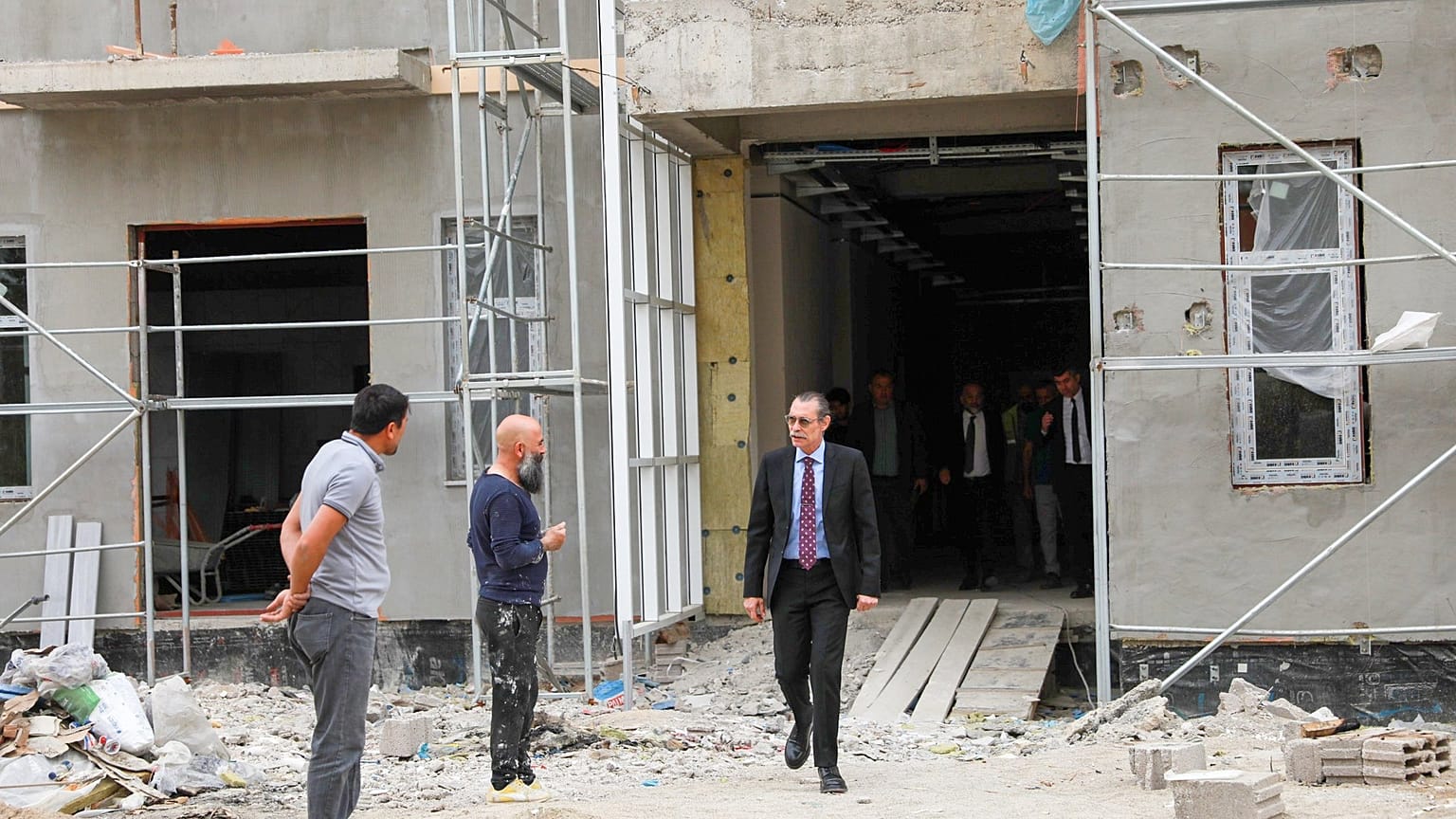 Erdal Beşikçioğlu, Etimesgut'taki Kreş ve Gündüz Bakımevinin inşaatını kontrol ediyor, 24 Nisan 2024 