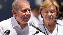 El candidato presidencial Edmundo González Urrutia en Caracas el 28 de julio