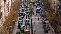 Spanish farmers protest in Madrid in January 2024, a scene repeated across the EU amid a backlash against low income, red tape, and EU environmental rules