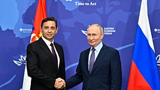 Aleksandar Vulin és Vlagyimir Putyin Vlagyivosztokban
