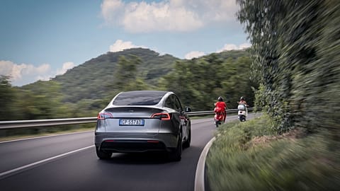 Tesla says "Full Self Driving" mode will be available in cars in Europe, pending approval.