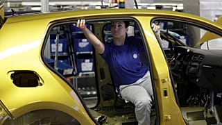 Archív fotó: a VW wolfsburgi gyárában