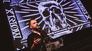 Pedro Souto, diretor do MOTELX, na apresentação do programa deste ano