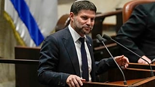 وزير المالية الإسرائيلي بتسلئيل سموترتيش يتحدث في الكنيست، البرلمان الإسرائيلي